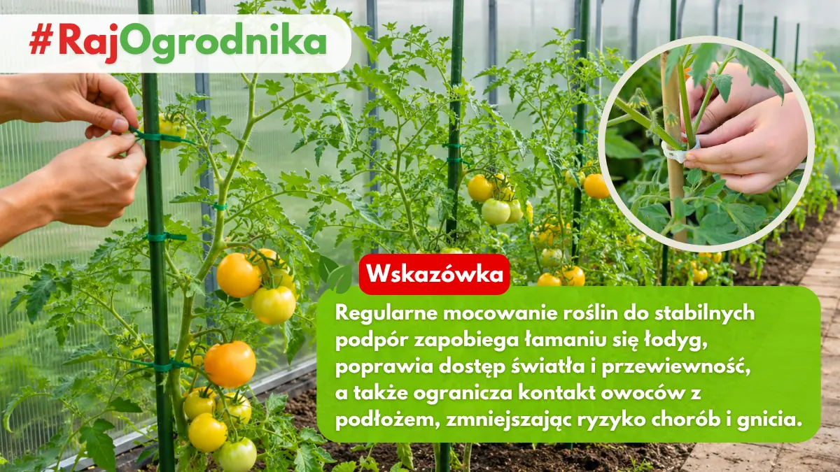 Dlaczego należy podwiązywać i palikować pomidory blog sklep rajogrodnika